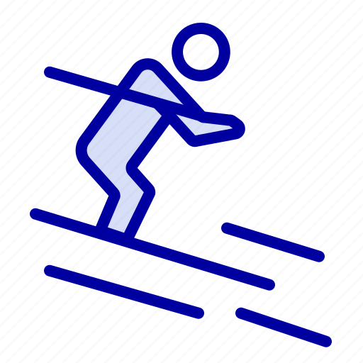 Activity, ski, skiing, sportsman icon - Download on Iconfinder