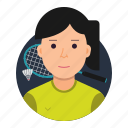 shuttlecock, avatar, badmintonplayer, badminton