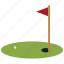 golf, golf ball, golf course, golf flag, hole, sports 