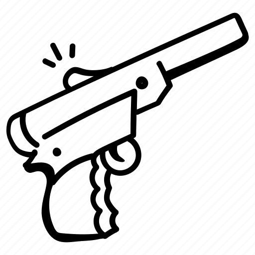 Gun, pistol, firing, gunshot, revolver icon - Download on Iconfinder