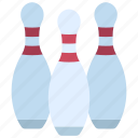 bowling, pins, sport, activity, sporting