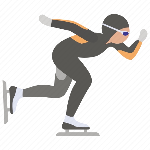 Competitive, ice, race, skate, skating, speed, sport icon - Download on Iconfinder