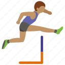 athletics, hurdle, hurdling, jumping, race, running, track