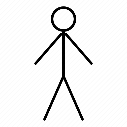Standing, stickman, person, human, figure, people, user icon - Download on Iconfinder