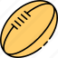 rugby, ball, sport, american football, sports-ball, rugby equipment, rugdy ball icon 