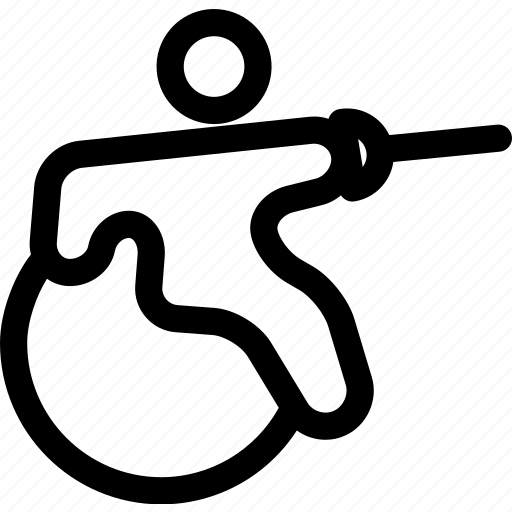 Fencing, wheelchair, disability, disabled, olympic, paralympics icon - Download on Iconfinder