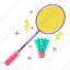 badminton, racket, shuttlecock, sports, sport, athlete, competition, game 