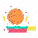 basketball, hoop, ball, sports, sport, athlete, competition, game