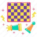 chess, pawn, chessboard, king, sports, sport, athlete, competition, game