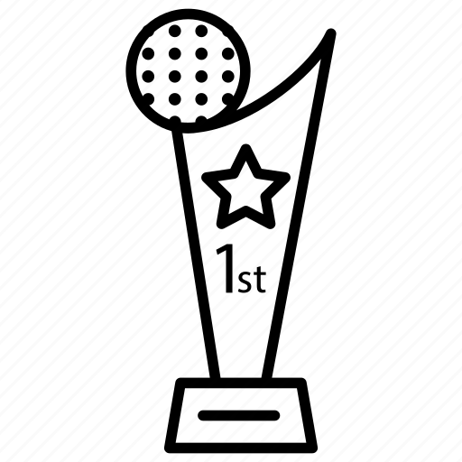 Golf trophy, award, champion, achievement, reward icon - Download on Iconfinder