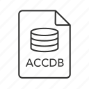 .accdb, accdb document, accdb file, accdb file icon, accdb icon, access 2007, database file