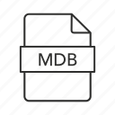 .mdb, database file, mdb document, mdb file, mdb file icon, mdb icon, microsoft access