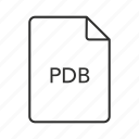 .pdb, pdb document, pdb file, pdb file icon, pdb icon, program database, program database file