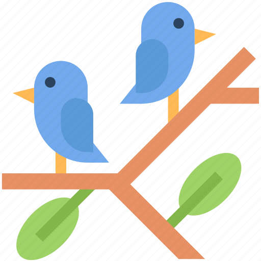 Animal, birds, branch, ecology, environment, leaves icon - Download on Iconfinder