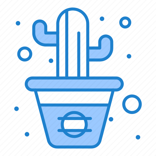 Cactus, flower, line, pot icon - Download on Iconfinder