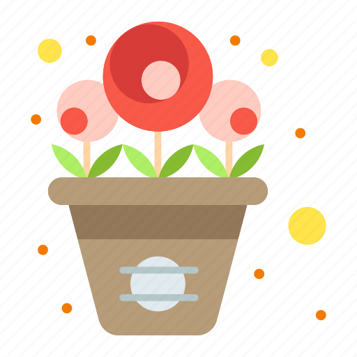 Flowers, pot, rose, spring icon - Download on Iconfinder