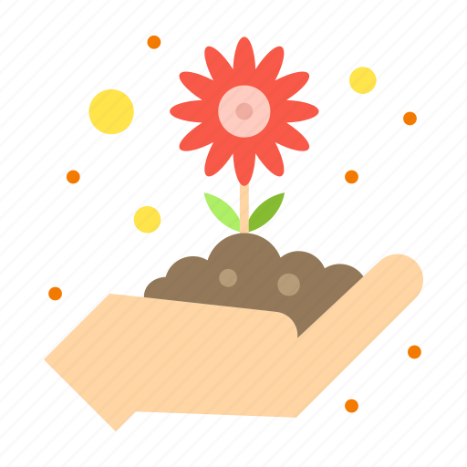 Flower, gardening, hand, plant icon - Download on Iconfinder