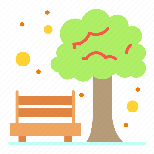 Bench, park, tree icon - Download on Iconfinder