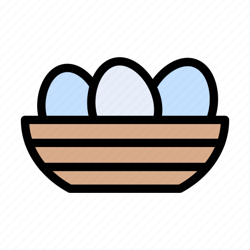 Bowl, chicken, egg, spring, tray icon - Download on Iconfinder