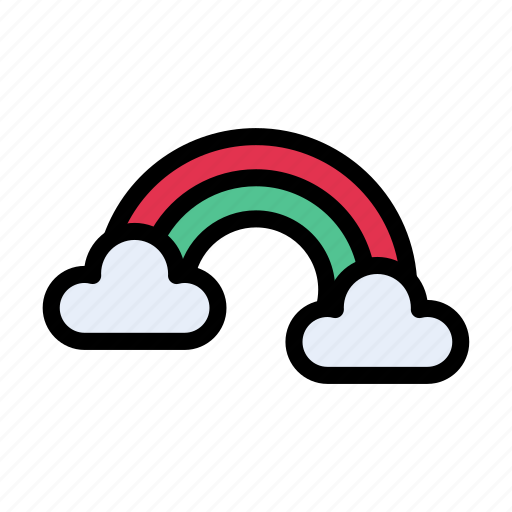Clouds, nature, rainbow, spring, weather icon - Download on Iconfinder