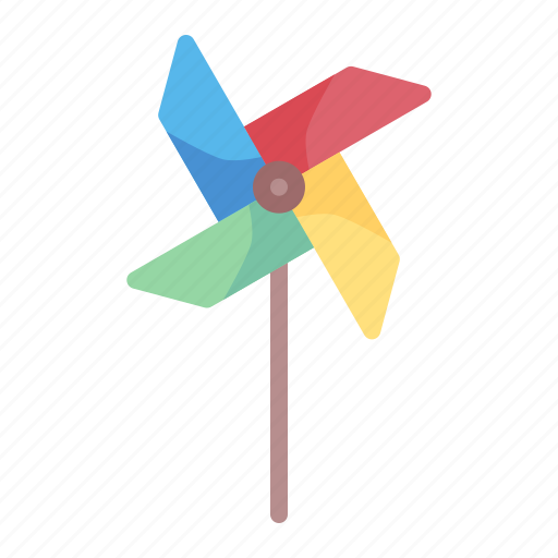 Pinwheel, wind, spring, toy icon - Download on Iconfinder