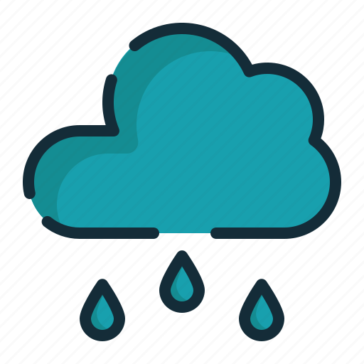 Rainny, rain, cloudy, forecast, weather, clouds, rainy icon - Download on Iconfinder