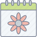spring, time, calendar, flower