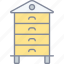beehive, honey bee, wooden, box 