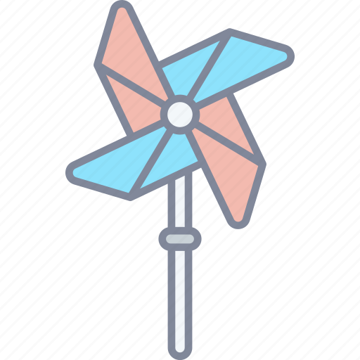 Pinwheel, spin, paper, toy icon - Download on Iconfinder