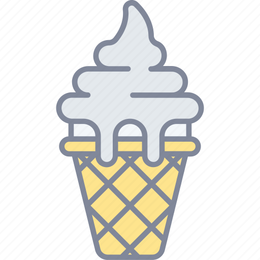 Ice cream, dessert, cone, frozen icon - Download on Iconfinder