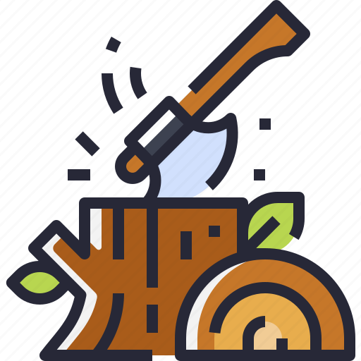 Axe, wood, woodwork, lumberjack icon - Download on Iconfinder
