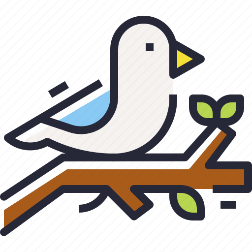 Dove, bird, animal, spring icon - Download on Iconfinder