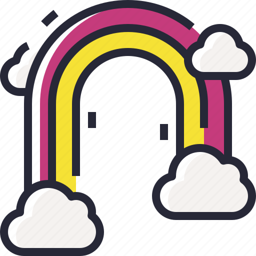 Rainbow, rain, cloud, weather icon - Download on Iconfinder