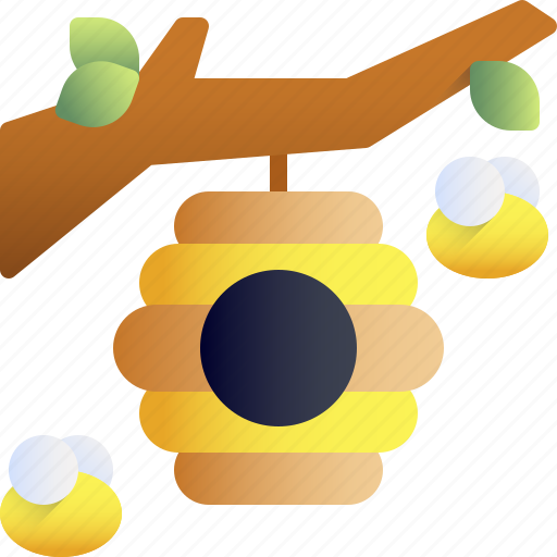 Beehive, honey, honeycombs, bee icon - Download on Iconfinder