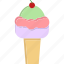 ice cream, dessert, sweet, food, cream, summer, ice, cone, ice-cream-cone, popsicle 