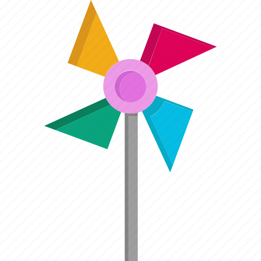 Pinwheel, toy, windmill, wind, paper-windmill, mill, spring icon - Download on Iconfinder