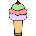 ice cream, dessert, sweet, food, cream, summer, ice, cone, ice-cream-cone