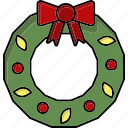 wreath, decoration, christmas, xmas, celebration, ornament, winter, holiday, christmas-wreath, gift