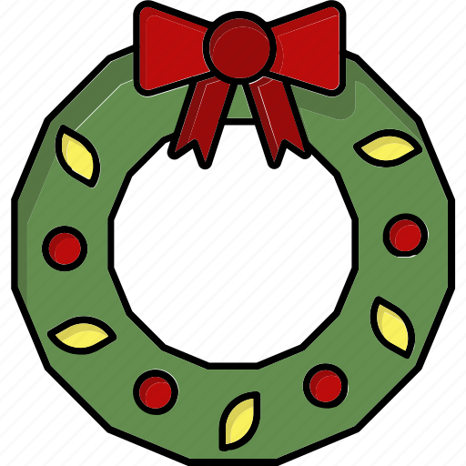 Wreath, decoration, christmas, xmas, celebration, ornament, winter icon - Download on Iconfinder