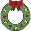 wreath, decoration, christmas, xmas, celebration, ornament, winter, holiday, christmas-wreath, gift 