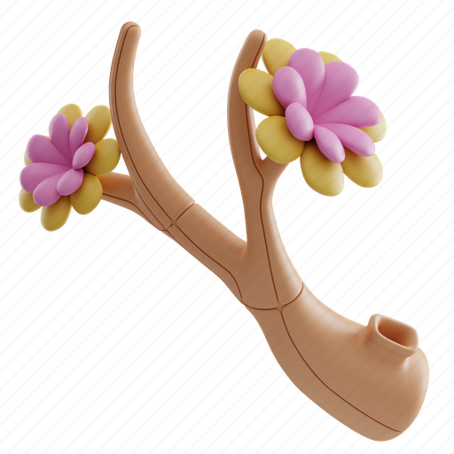 Branch, flower, decoration, bloom, plant, blossom, spring 3D illustration - Download on Iconfinder