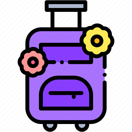 Suitcase, travel, luggage, spring, break, holidays icon - Download on Iconfinder