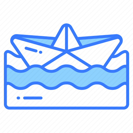 Paper, boat, origami, decorative, art, canoe icon - Download on Iconfinder