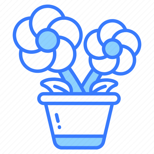 Flowers, pot, decorative, potted, houseplant, decor, floral icon - Download on Iconfinder