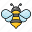 honeybee, bee, fly, mellifera, creature, bumblebee, insect 