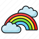 rainbow, atmospheric, environmental, forecast, weather, climate, scene
