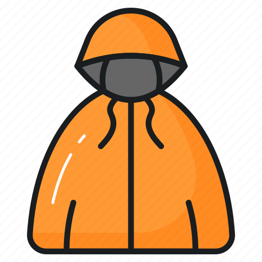 Rain, rainy, jacket, protection, overcoat, spring icon - Download on Iconfinder