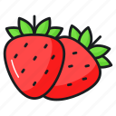 strawberry, healthy, organic, fruit, food, rosacea, fragaria