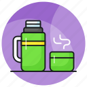thermos, bottle, utensil, cup, flask, hot, teacup