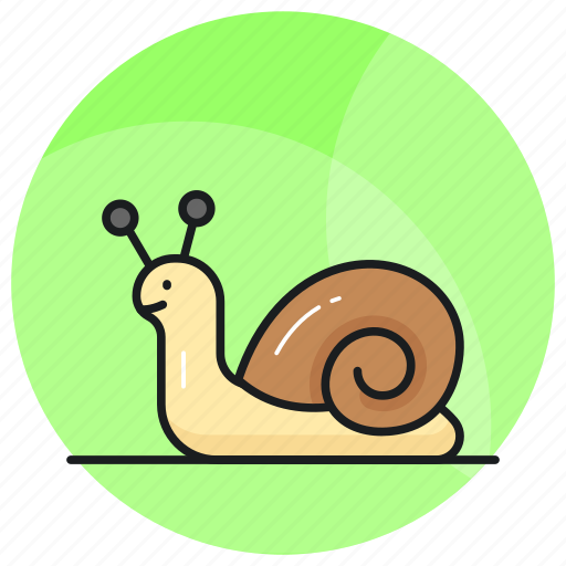 Snail, animal, gastropod, slug, creature, shelled, specie icon - Download on Iconfinder